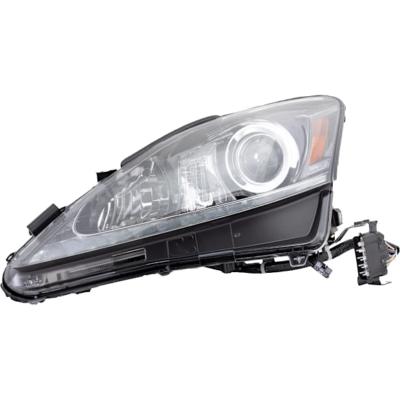 Driver Side Headlight, without Bulb, HID/Xenon, Clear Lens, Base Model, CAPA CERTIFIED