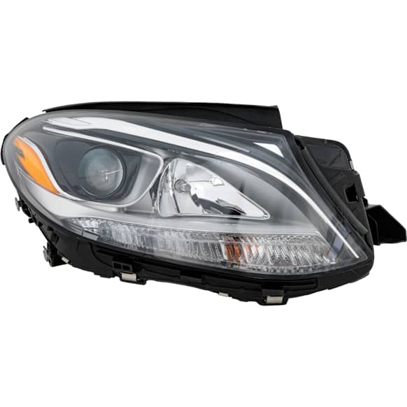 Passenger Side Headlight, with Bulb, Halogen, Clear Lens, CAPA Certified