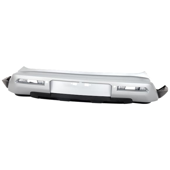 Rear Painted Silver Bumper Cover, without Mounting Bracket, For Models without Towing Hitch