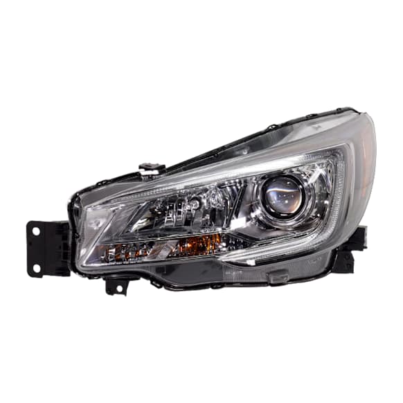 Driver Side Headlight, with Bulb, Halogen, Clear Lens, 4 Cyl., 2.4L Engine, CAPA Certified