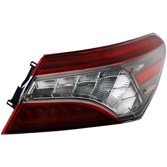 Passenger Side, Outer Tail Light, with Bulb, Halogen, Clear and Red Lens, XSE Model