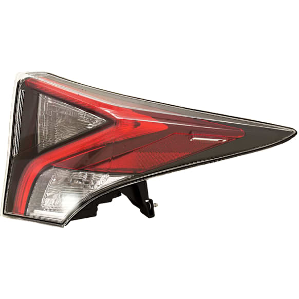 Passenger Side, Outer Tail Light, without Bulb, Halogen, Clear and Red Lens, 4 Cyl., 1.8L Engine, CAPA CERTIFIED