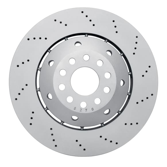 2003 Audi RS6 - Front, Passenger Side Brake Disc, Cross-Drilled, 4.2L 8Cyl