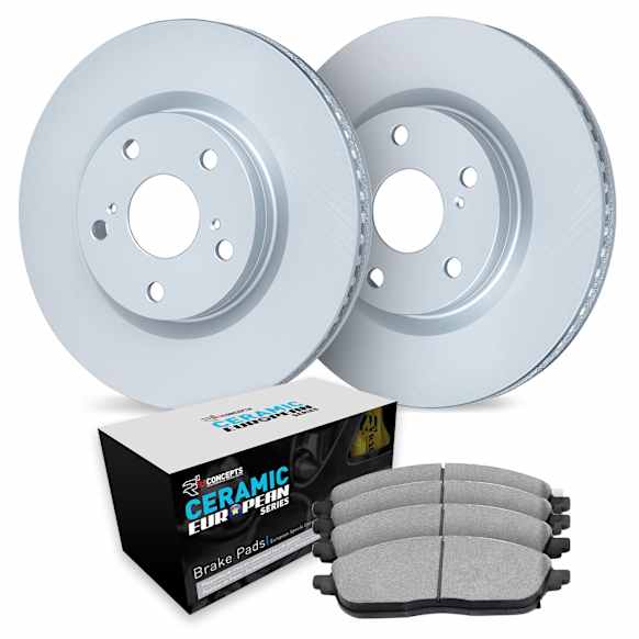 WDTN1-54004 Front Brake Disc and Pad Kit, Coated, Plain Surface, 305 mm, Ceramic, R1 GEO-Carbon Rotors with European Ceramic Pads Series