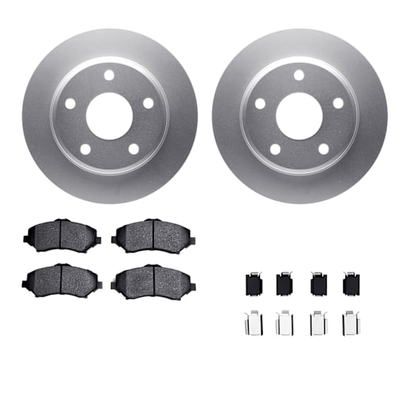 WDWH1-40037 Front Brake Disc and Pad Kit, Coated, Plain Surface, 305 mm, Ceramic, R1 GEO-Carbon Rotors with Ceramic Pads Series