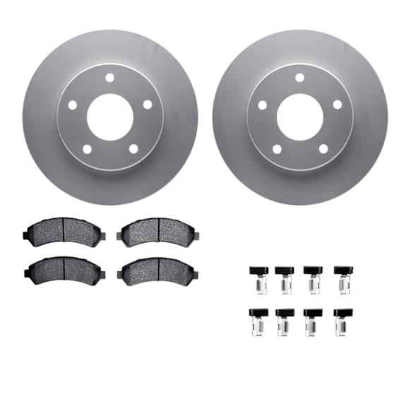 WDWH1-48014 Front Brake Disc and Pad Kit, Coated, Plain Surface, 279 mm, Ceramic, R1 GEO-Carbon Rotors with Ceramic Pads Series