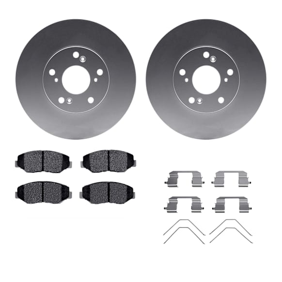 WDWH1-59036 Front Brake Disc and Pad Kit, Coated, Plain Surface, 292 mm, Ceramic, R1 GEO-Carbon Rotors with Ceramic Pads Series