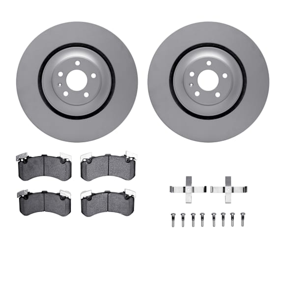 WDWH1-73047 Front Brake Disc and Pad Kit, Coated, Plain Surface, 399 mm, Ceramic, R1 GEO-Carbon Rotors with Ceramic Pads Series
