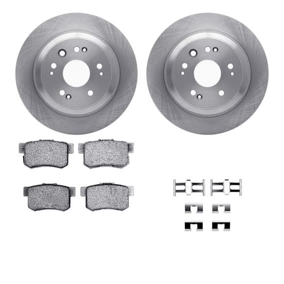 WFWH1-59075 Rear Brake Disc and Pad Kit, Plain Surface, 305 mm, Ceramic, R1 eLINE Silver Rotors with Ceramic Pads Series