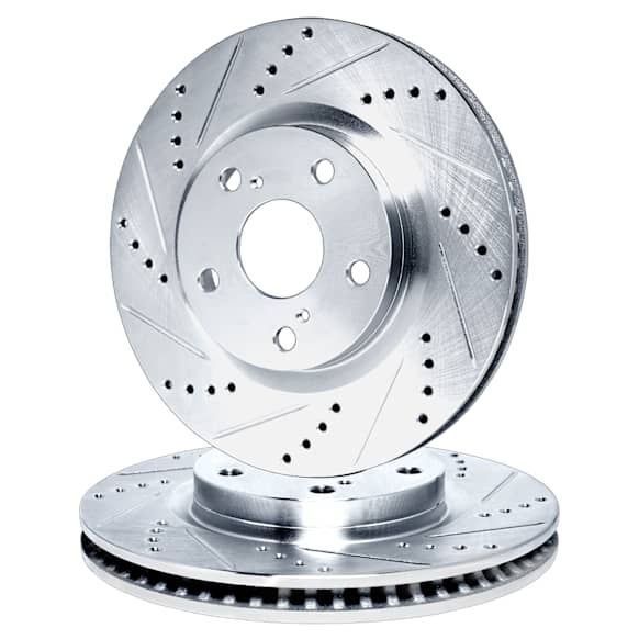 WGPN1-42040 Rear Brake Disc, Cross-drilled and Slotted