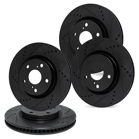 WHPN2-75013 Front and Rear Brake Disc, Cross-drilled and Slotted, 330 mm, eLINE Black Series