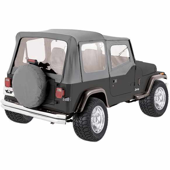 68111 Complete Series Soft Top - With Frame (Frame Included) Gray