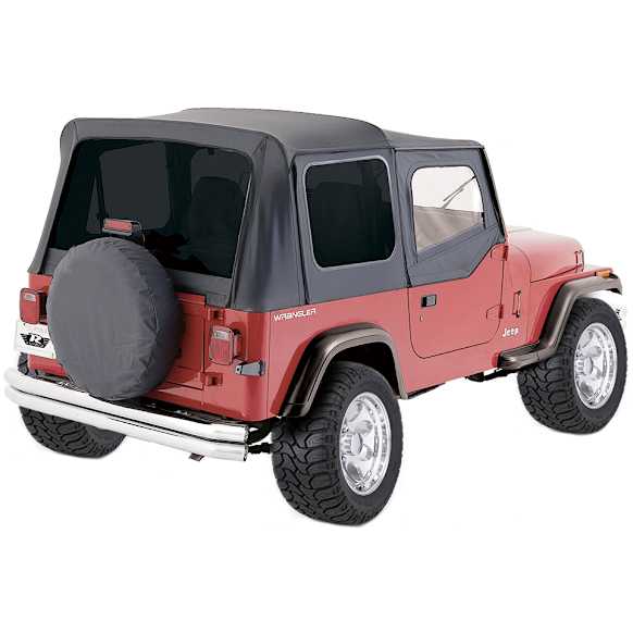 99415 Factory Replacement Series Soft Top - Without Frame (Requires Factory Frame) Black