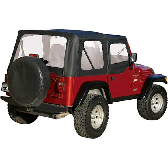 99735 Factory Replacement Series Soft Top - Without Frame (Requires Factory Frame) Black diamond