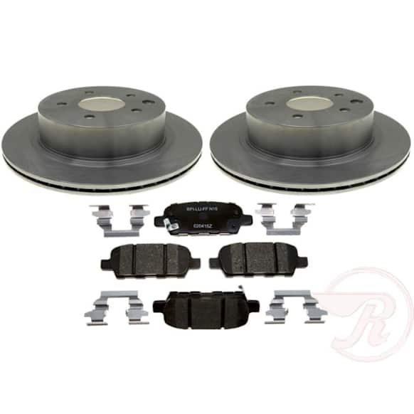 1288CH980113R 2-Wheel Set Rear Brake Disc and Pad Kit, Plain Surface 292.1 mm R-Line Series, Includes (1) Brake Pad Set and (2) Brake Disc