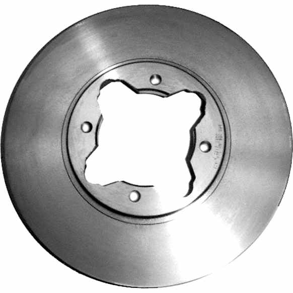 96158R Front, Driver or Passenger Side Brake Disc, Plain Surface, Vented, 4 Lugs, 281.69 mm,, R-Line Series