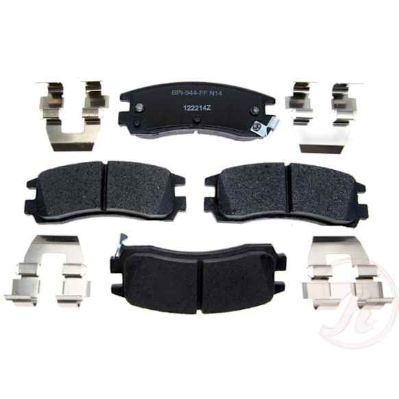 MGD508MH Premium R-Line Series Semi-Metallic Brake Pads With Layered Shims and Hardware