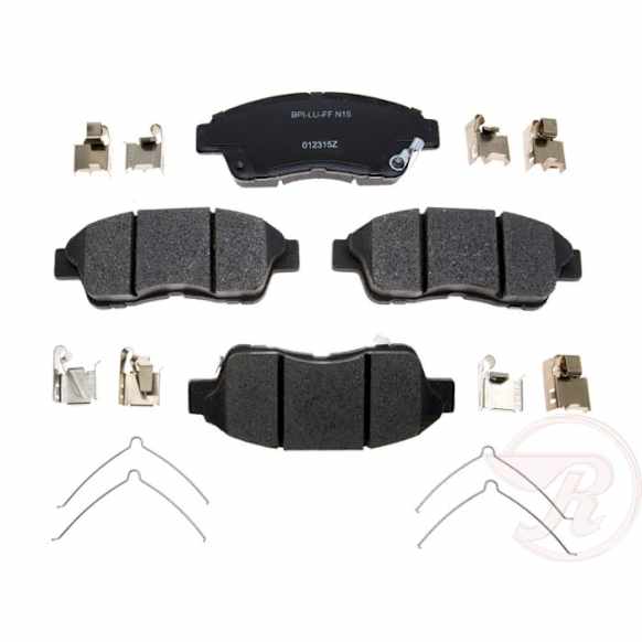 MGD562CH Premium R-Line Series Ceramic Brake Pads With Layered Shims and Hardware