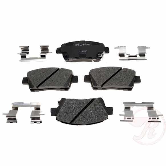 MGD822CH Premium R-Line Series Ceramic Brake Pads With Layered Shims and Hardware