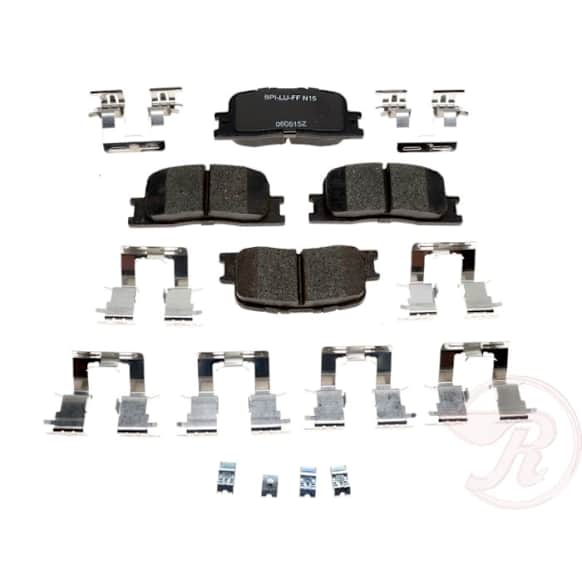 MGD885CH Premium R-Line Series Ceramic Brake Pads With Layered Shims and Hardware