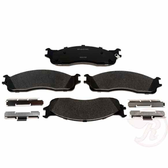 MGD965MH Premium R-Line Series Semi-Metallic Brake Pads With Layered Shims and Hardware