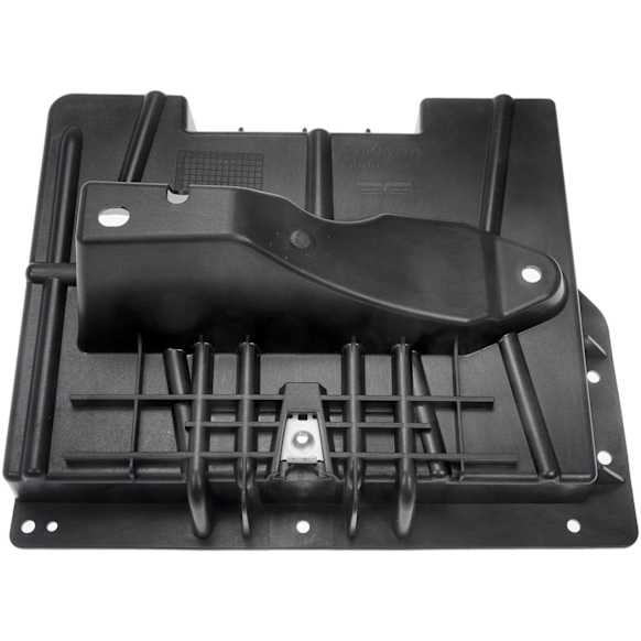 00061 Battery Tray - Black, Plastic, Metal, Direct Fit, Sold Individually