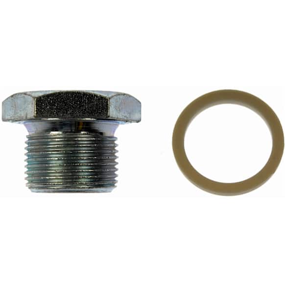 090-011CD AutoGrade Series Oil Drain Plug - Silver, Carbon steel, Direct Fit, Sold Individually