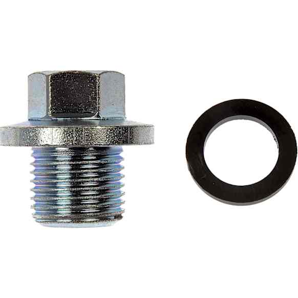 090-024CD AutoGrade Series Oil Drain Plug - Silver, Carbon steel, Standard, Direct Fit, Sold Individually