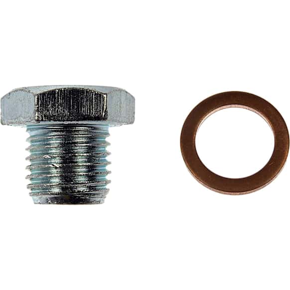 090-154 AutoGrade Series Oil Drain Plug - Natural, Steel, Standard, Direct Fit, Sold Individually