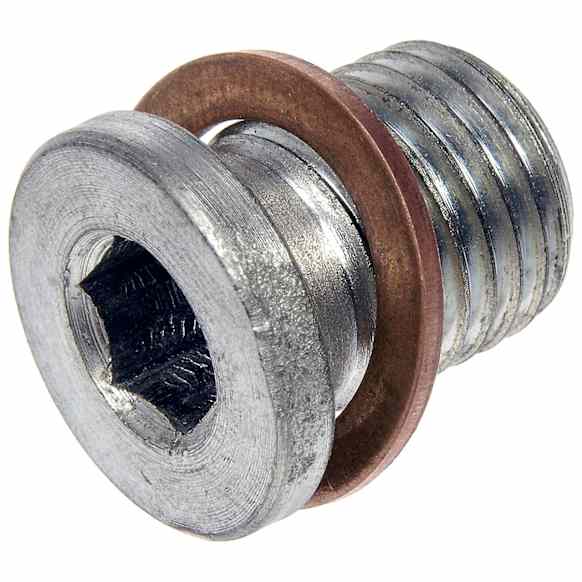090-172CD AutoGrade Series Oil Drain Plug - Silver, Carbon Steel, Pilot point, Direct Fit, Sold Individually