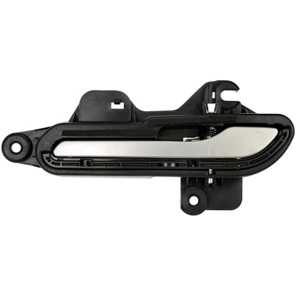 15757 Front Or Rear, Driver Side Black with chrome insert Exterior Door Handle, Without Key Hole, Help Series