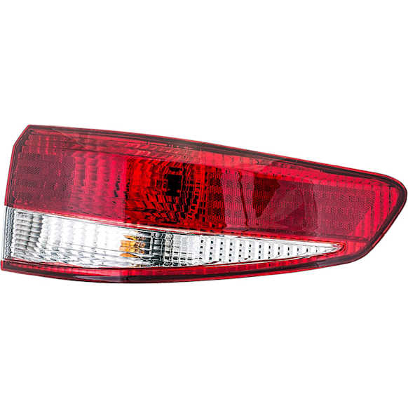 1610957 Passenger Side Halogen Tail Light, With bulb(s), Clear & Red Lens