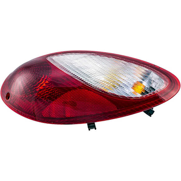 1611247 Passenger Side Halogen Tail Light, With bulb(s), Clear & Red Lens