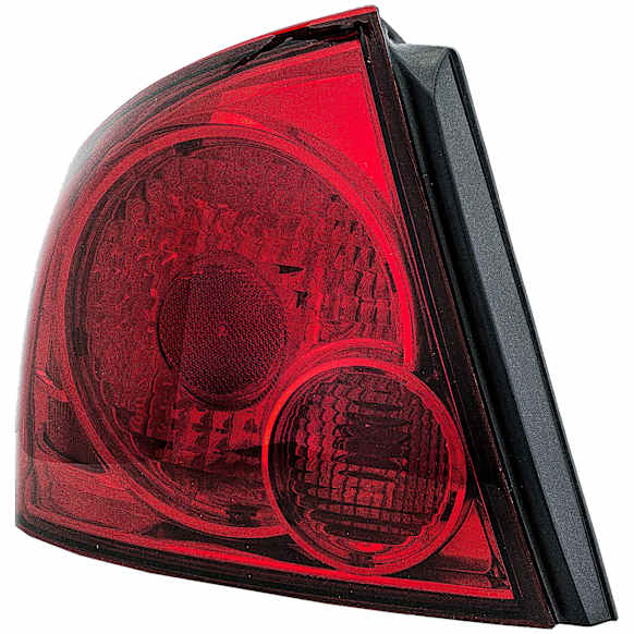 1611356 Driver Side Halogen Tail Light, With bulb(s), Red Lens