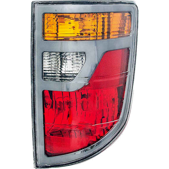 2008 Honda Ridgeline - Passenger Side Halogen Tail Light, Without bulb(s), Amber, Clear & Red Lens