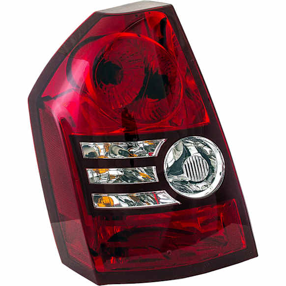 1611620 Driver Side Halogen Tail Light, With bulb(s), Clear & Red Lens