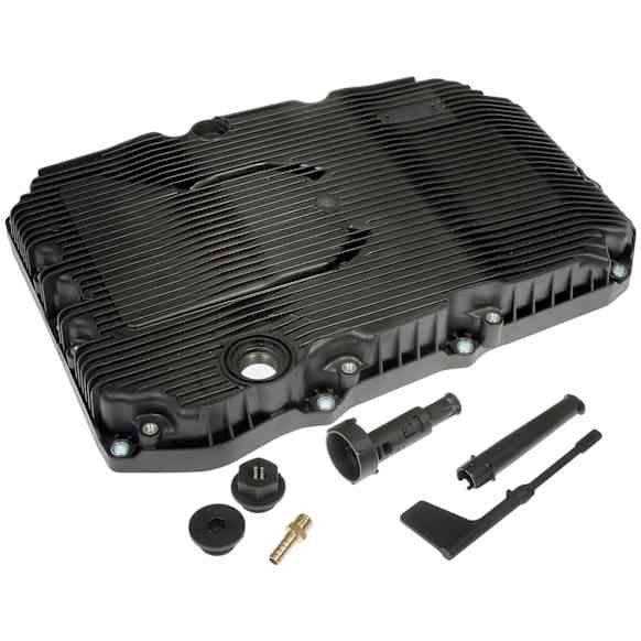265-887 OE Solutions Series Transmission Pan - Black, Plastic, Stock Depth, Sold Individually