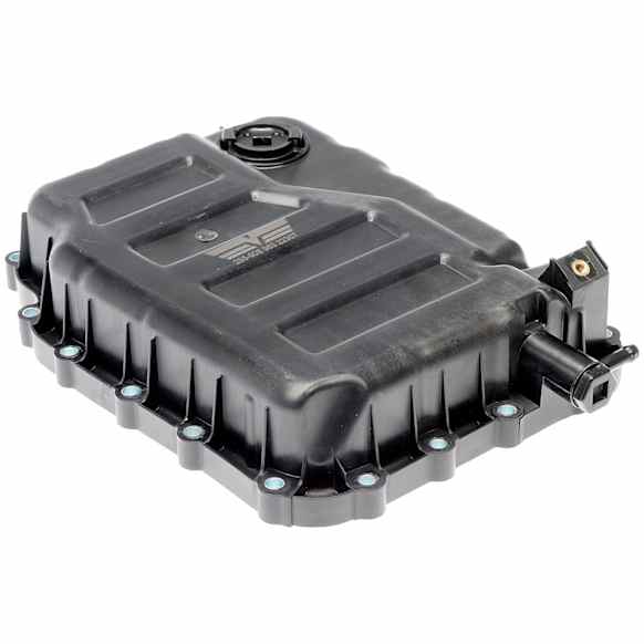 2016 Jeep Patriot - Stock Depth, Transmission Pan, 6-Speed transmissionmfrcode: 6F24, Automatic Transaxle, Black, Plastic