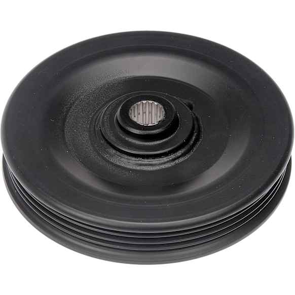300-104 Series Power Steering Pump Pulley - Black, Steel, Direct Fit, Sold Individually