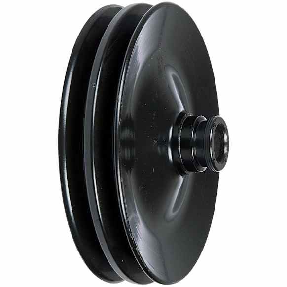 300-121 Series Power Steering Pump Pulley - Black, Metal, Direct Fit, Sold Individually