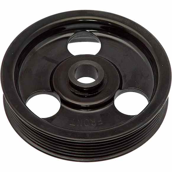 300-123 Series Power Steering Pump Pulley - Black, Plastic, Direct Fit, Sold Individually