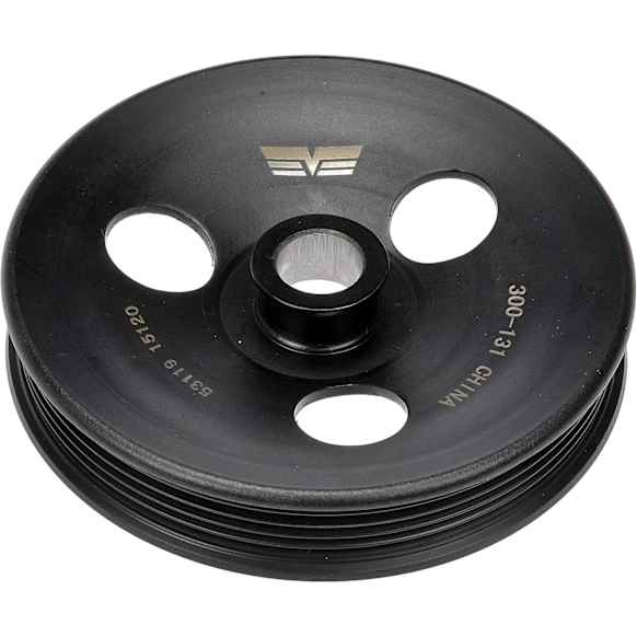 300-131 Series Power Steering Pump Pulley - Black, Metal, Direct Fit, Sold Individually