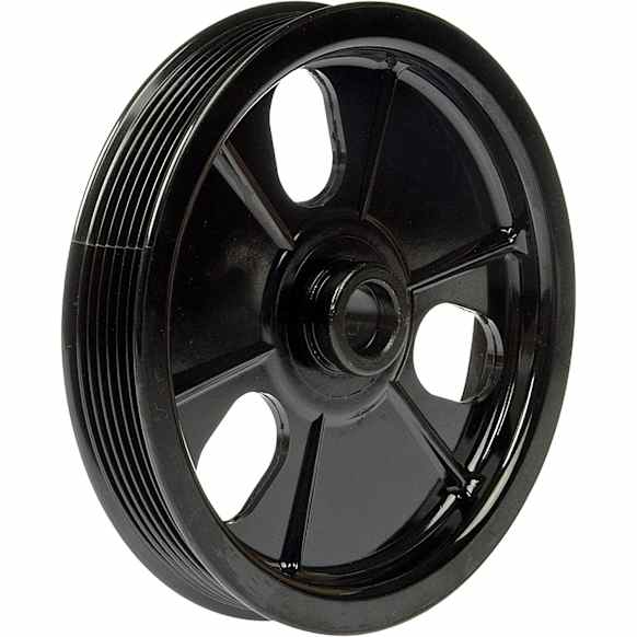 300-308 Series Power Steering Pump Pulley - Black, Metal, Direct Fit, Sold Individually