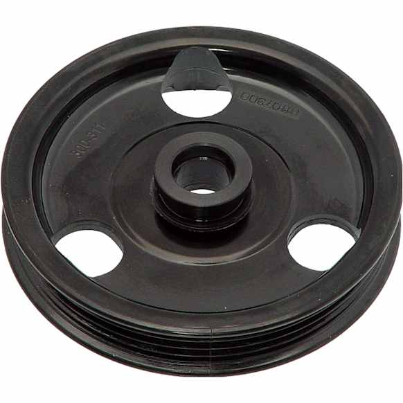 300-311 Series Power Steering Pump Pulley - Black, Metal, Direct Fit, Sold Individually