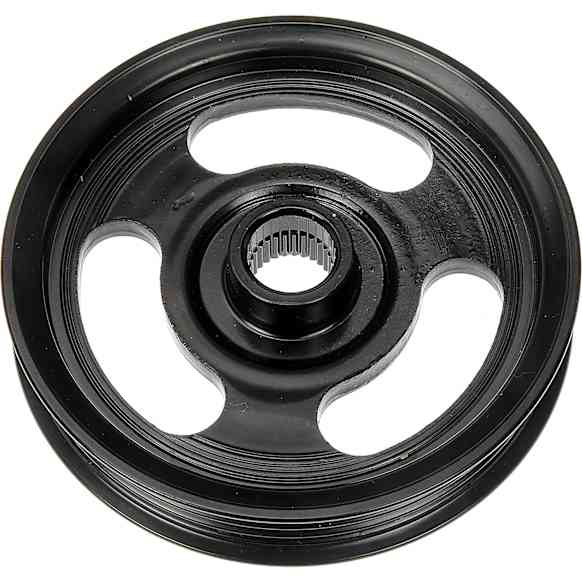300-336 Series Power Steering Pump Pulley - Chrome, Steel, Direct Fit, Sold Individually