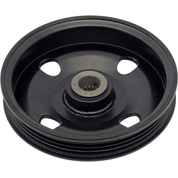 300-401 Series Power Steering Pump Pulley - Black, Metal, Direct Fit, Sold Individually