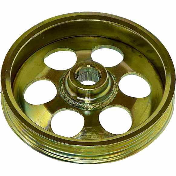 300-500 Series Power Steering Pump Pulley - Black, Metal, Direct Fit, Sold Individually
