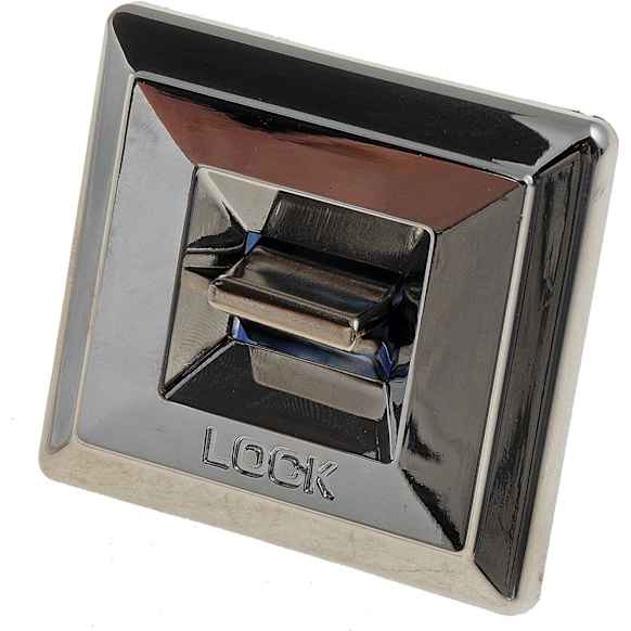 49227 Front, Driver or Passenger Side Door Lock Switch Chrome