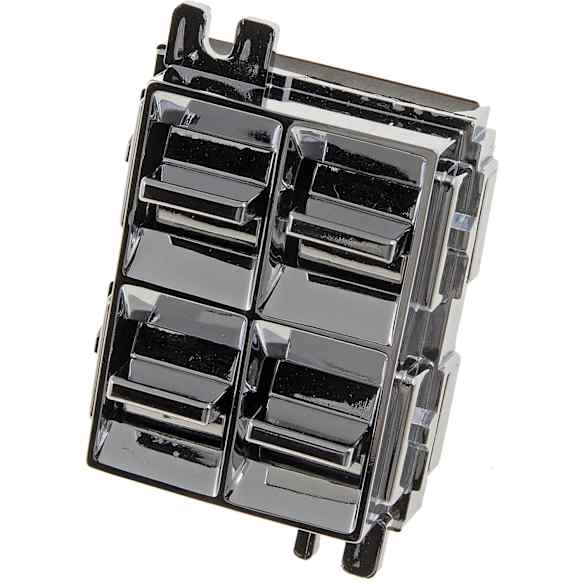 49238 Front, Driver Side Help Series Window Switch Chrome