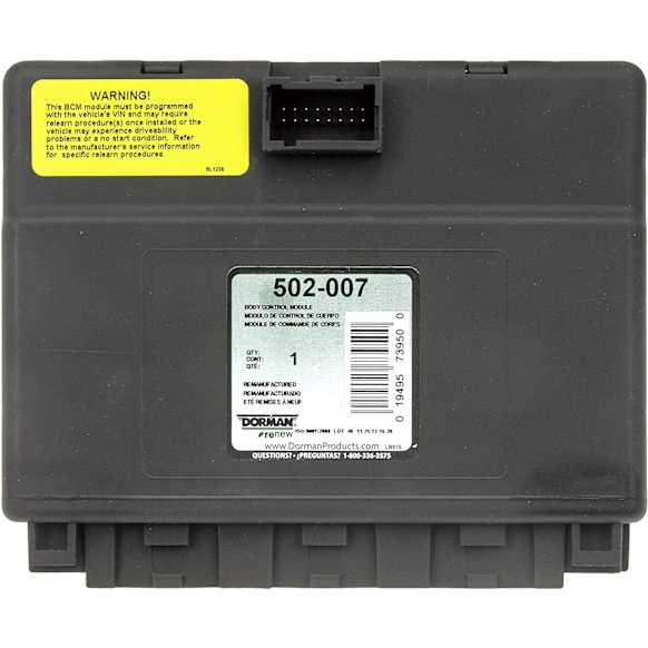 502-007 OE Solutions Series Body Control Module - Direct Fit